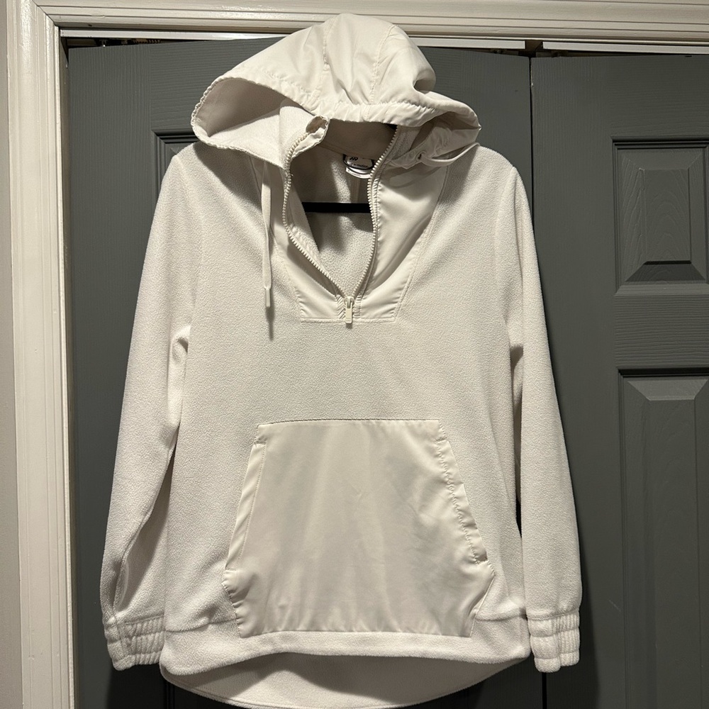 All in Motion White Hooded Pullover